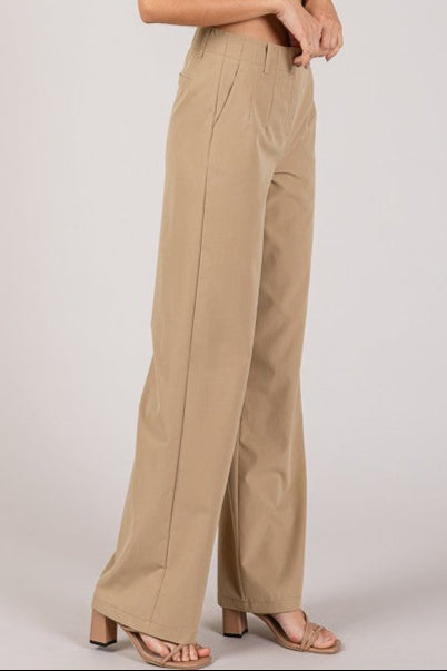 PANTALON RECTO BEIGE