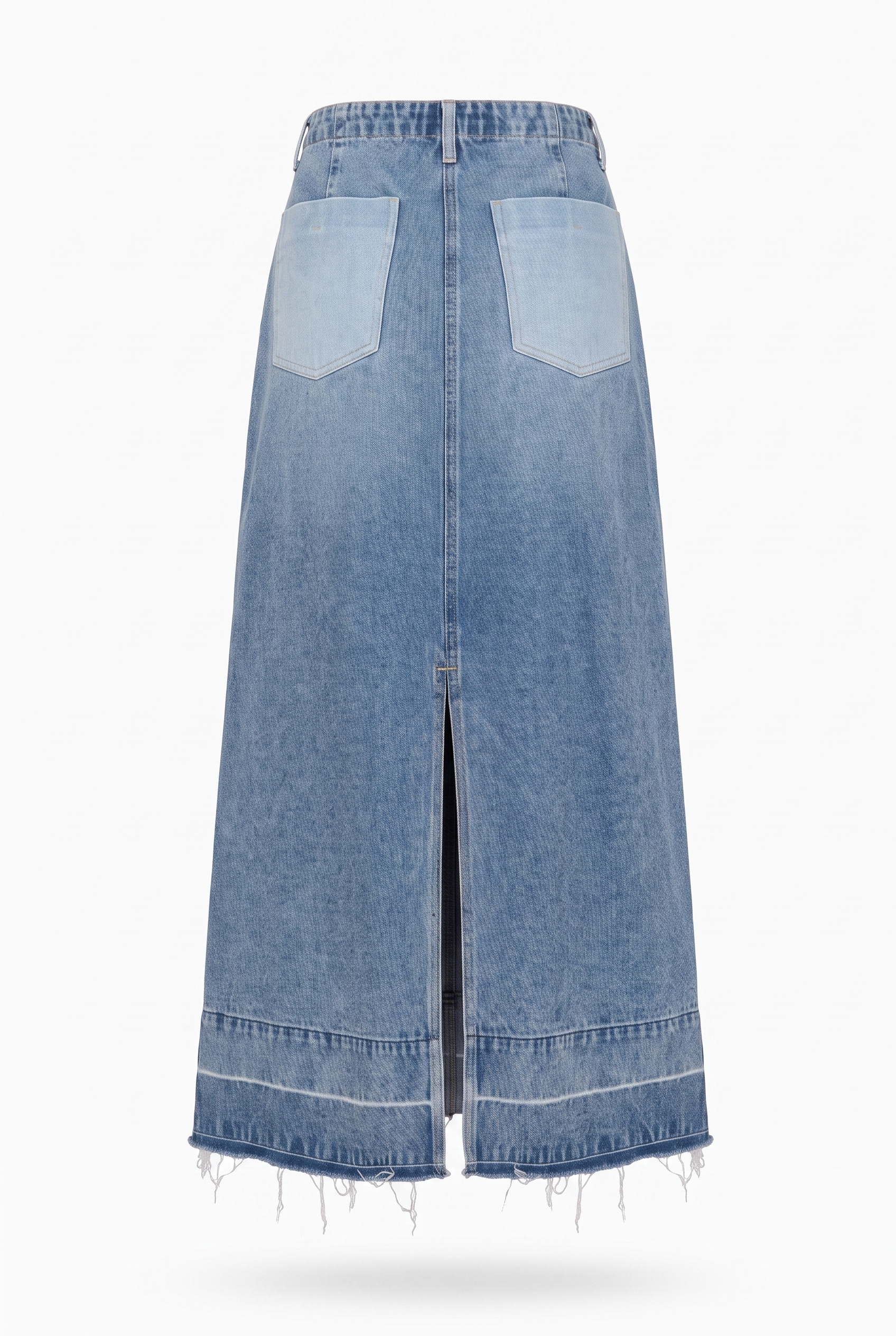 Falda midi denim - espalda