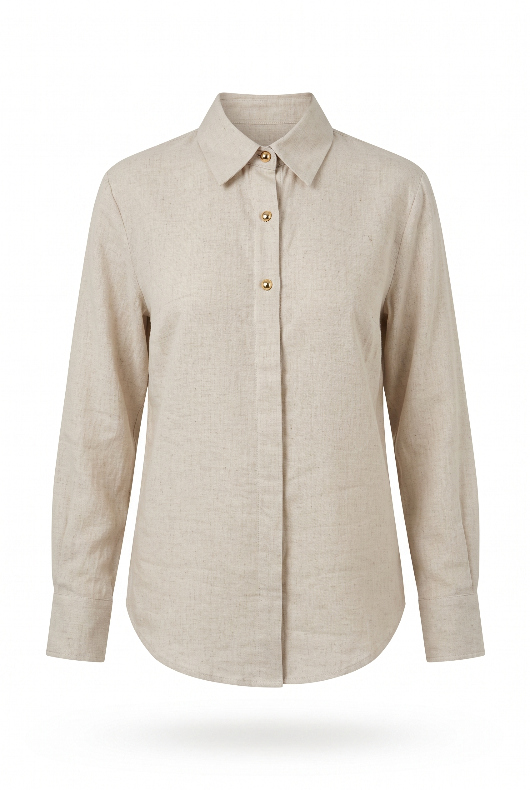 Camisa lino beige - producto