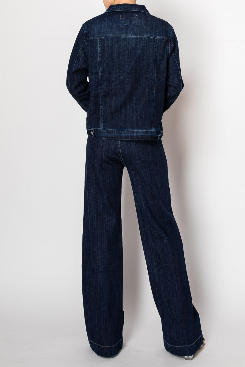 CHAQUETA DENIM OSCURO