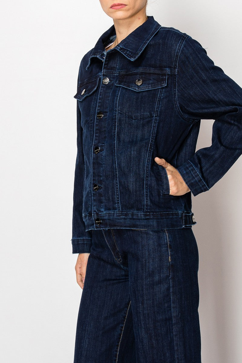 CHAQUETA DENIM OSCURO