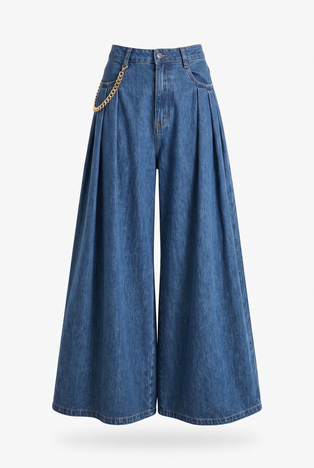 Pantalón denim palazzo - producto