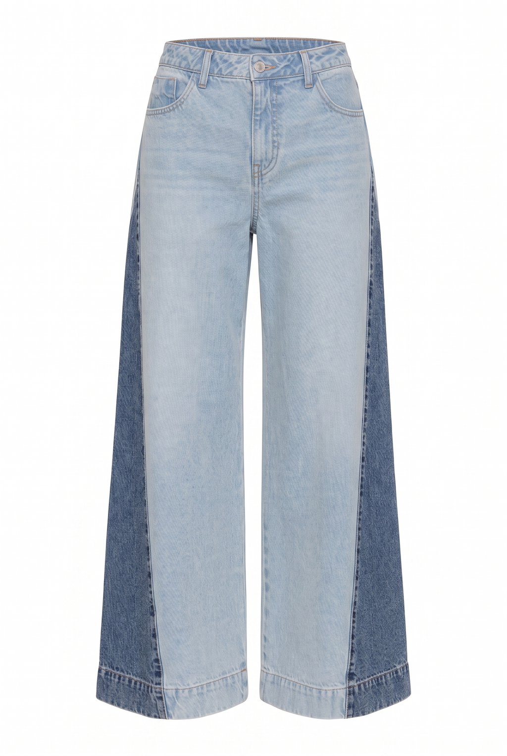Jean wide leg bicolor - producto
