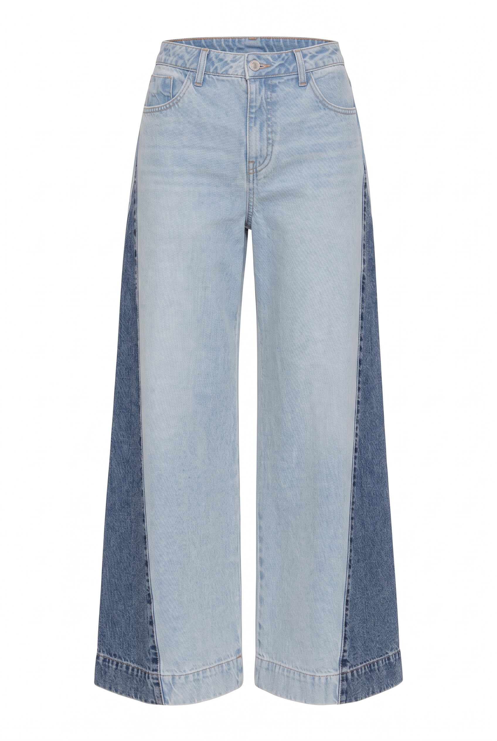 Jean wide leg bicolor - producto