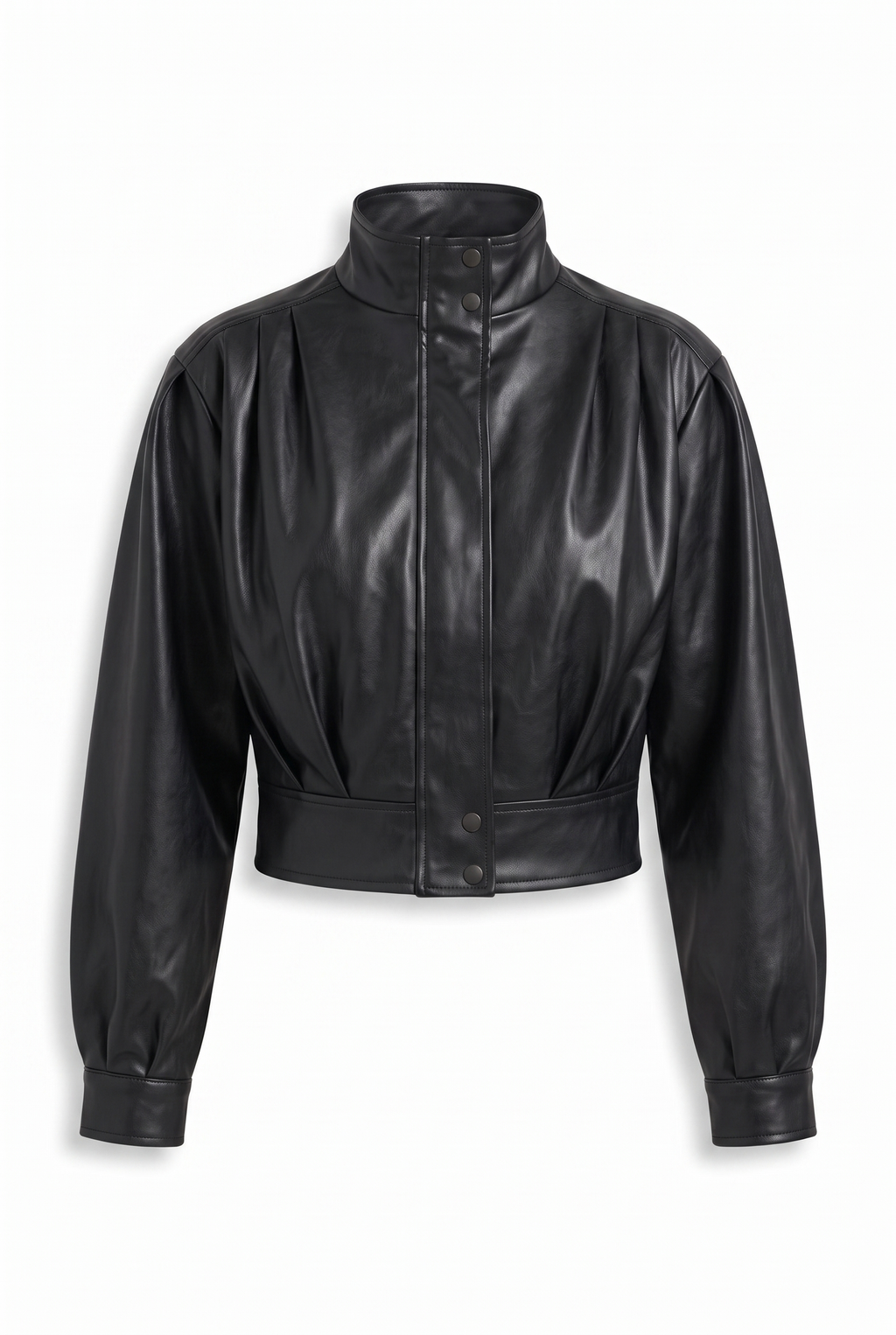 Bomber cuero negra - producto