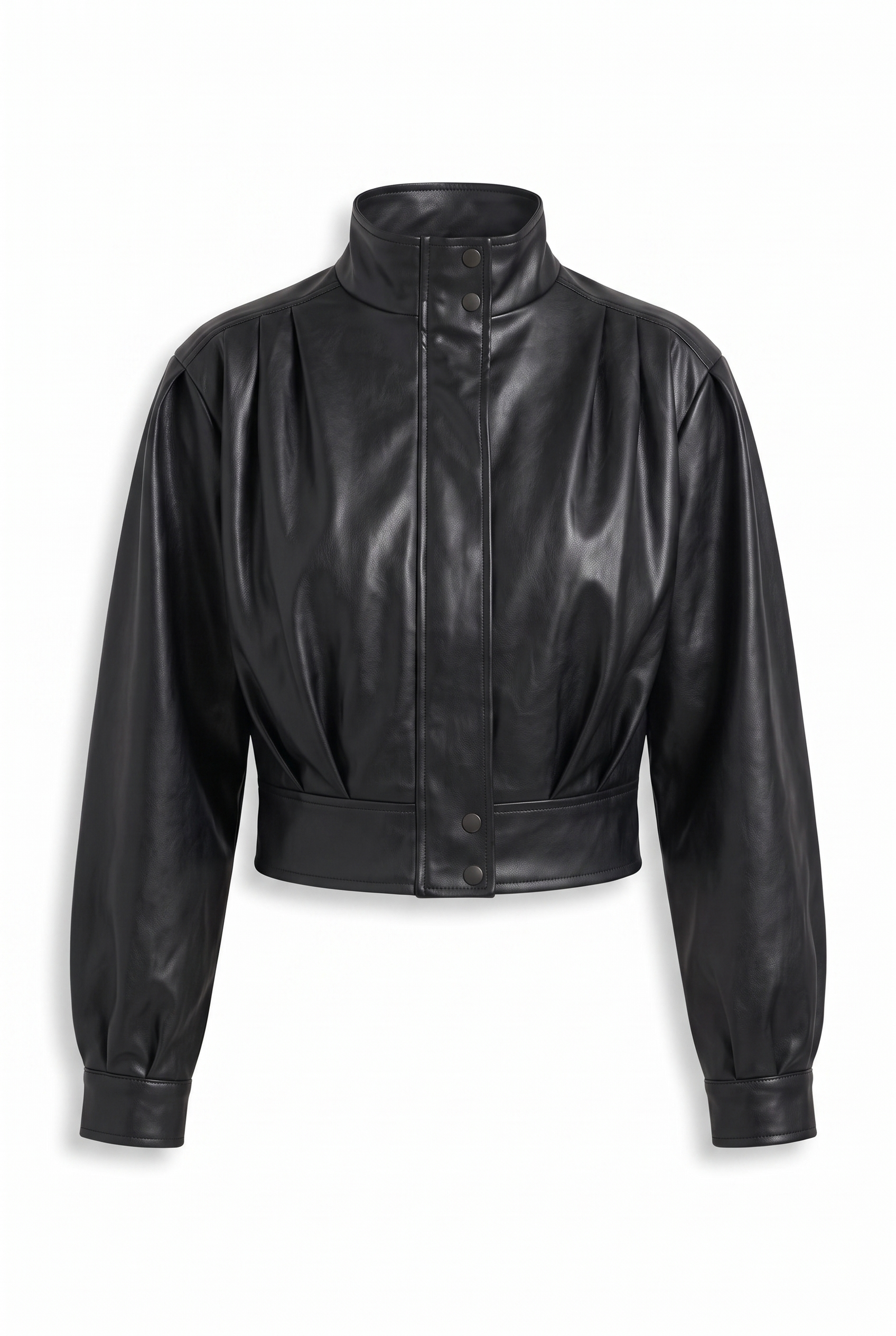 Bomber cuero negra - producto