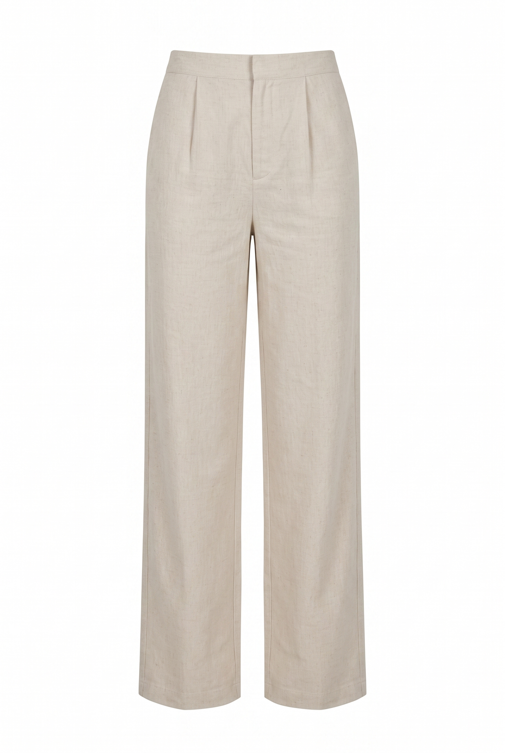 Pantalón lino tiro alto natural - producto