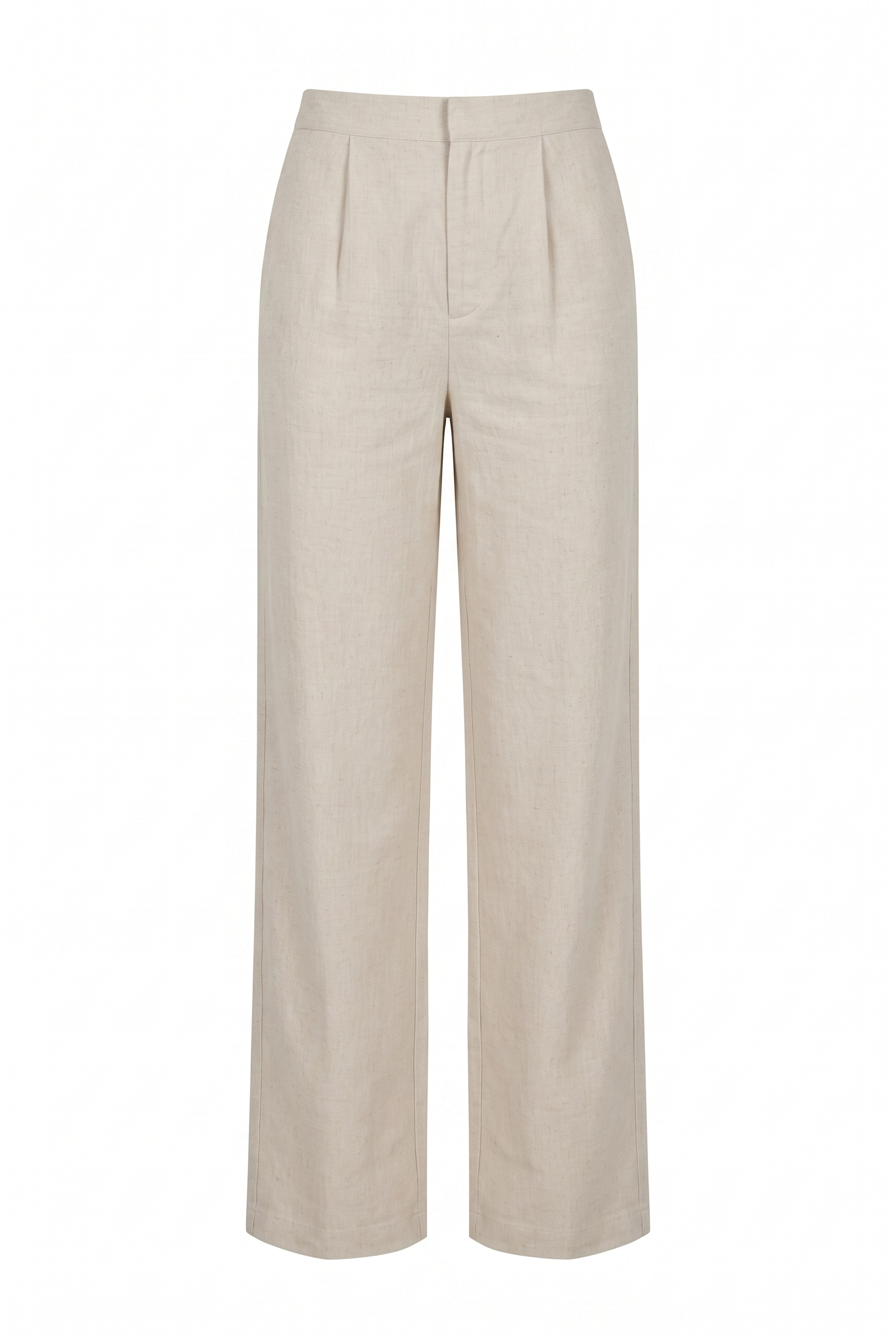 Pantalón lino tiro alto natural - producto